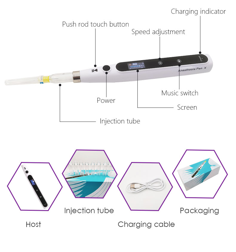 WISEDENT - Dental Equipment Distributor Dental Anesthesia Injector Wireless Pen with Music Mode BR-849 11