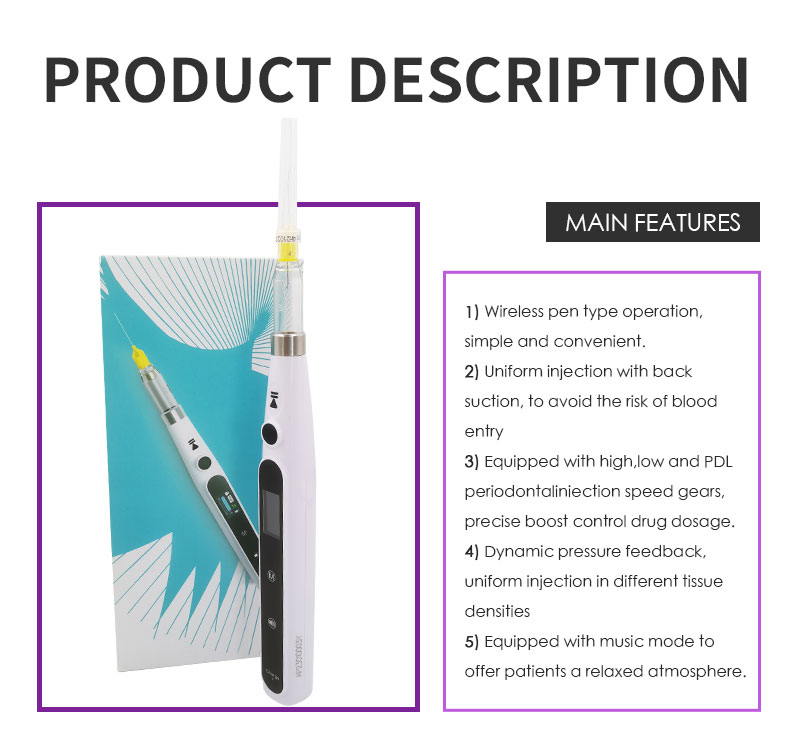 WISEDENT - Dental Equipment Distributor Dental Anesthesia Injector Wireless Pen with Music Mode BR-849 10