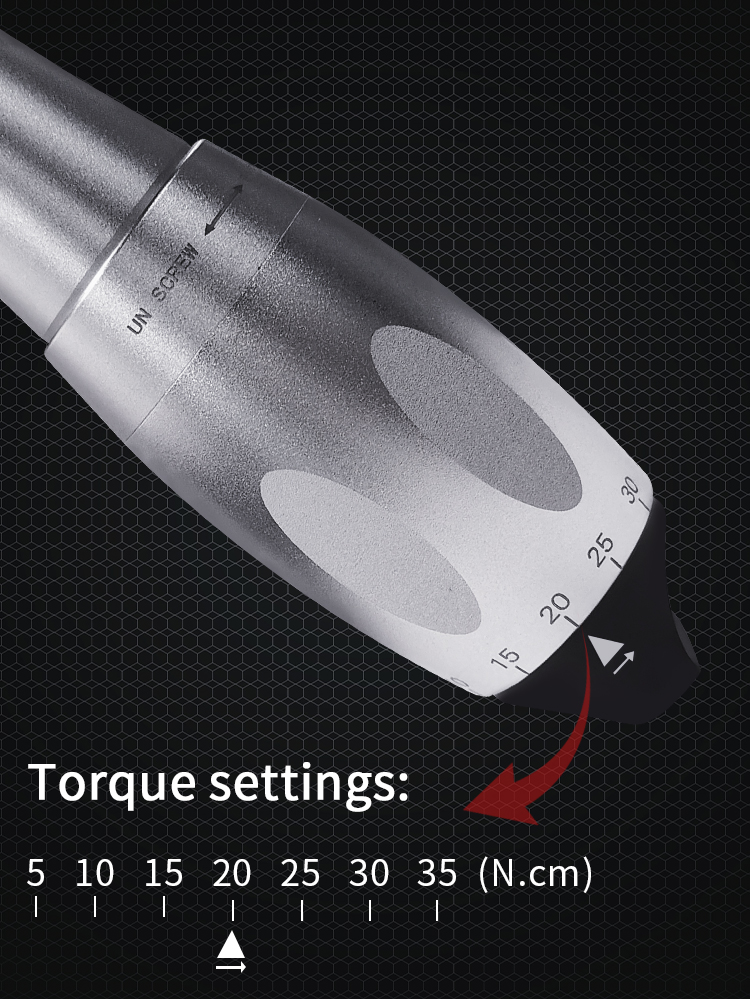 WISEDENT -  2022 Year End Promotion Competitive Price Implant Torque Wrench Screw Drivers Tools BR-412T 9