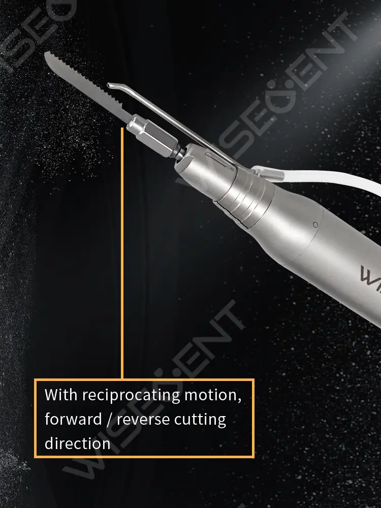 WISEDENT - Dental Saw Handpiece Three Types of Blade Reciprocating Cutting Bone Handpiece For Oral Surgery BR-422-6 1
