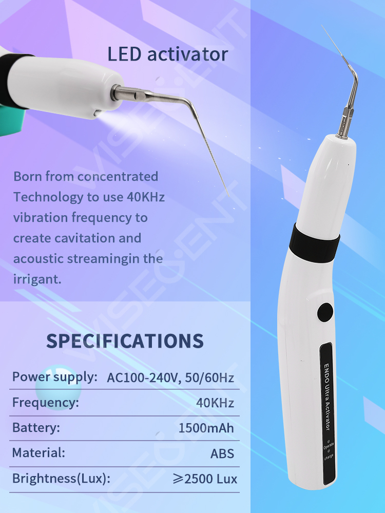 WISEDENT - Dental Manufacturing Company Endo ultrasonic activator with light 4.5 Hours High Frequency BR-207 18