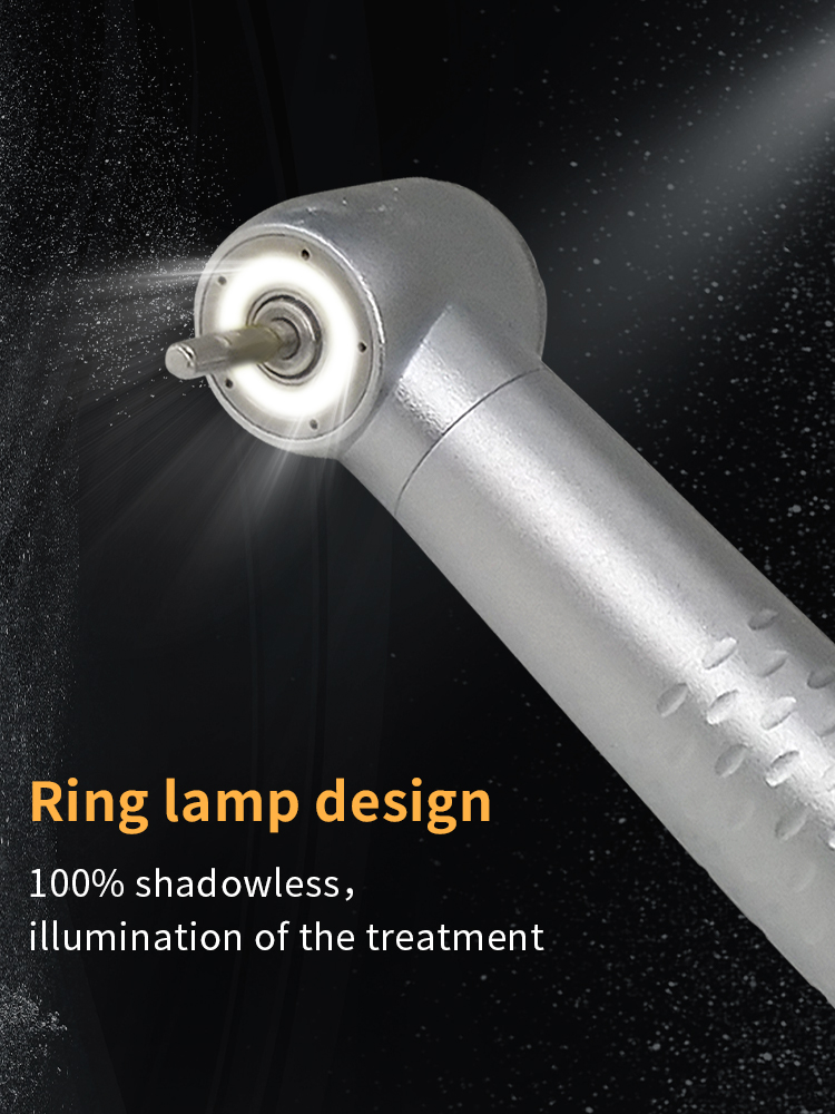WISEDENT -Super Quality Dental High Speed Handpiece Shadowless Circle Light Air Turbine BR-164AS 8