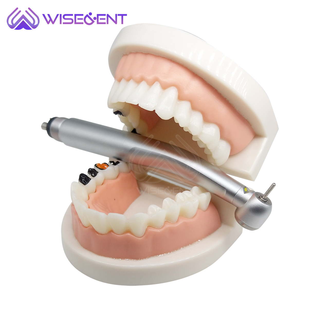 WISEDENT - High Quality Indestructible LED High Speed Air Turbine 4 water Spray High Speed Handpiece BR-164K 12