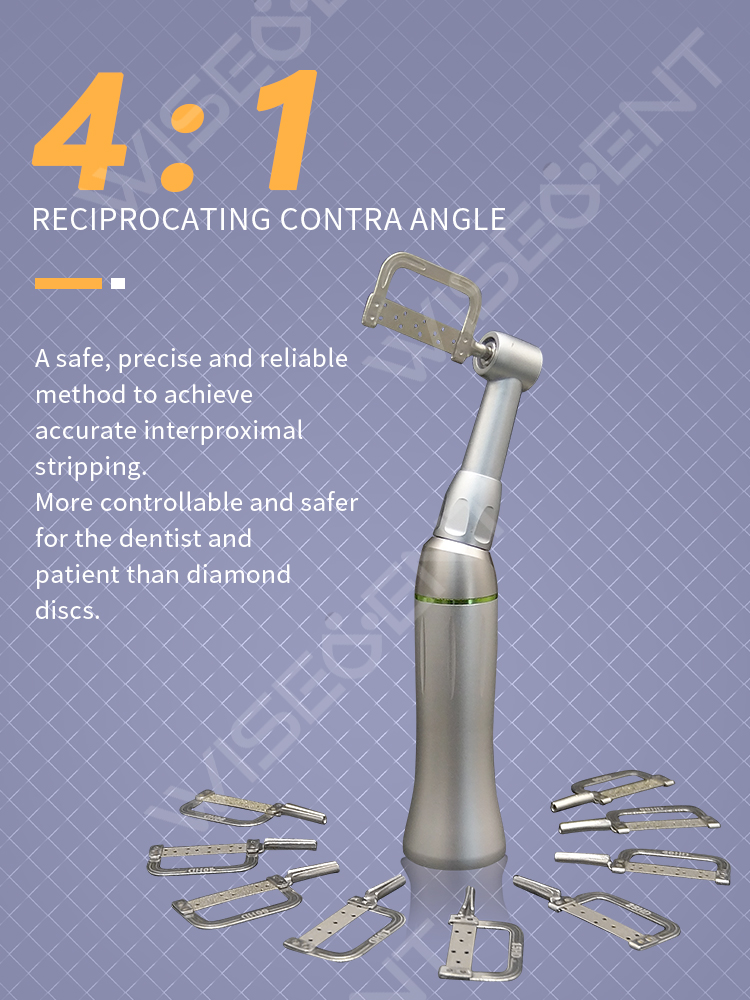 WISEDENT -Reciprocating Stripping Contra Angle Handpiece low speed handpiece Let BR-422Q-41 8