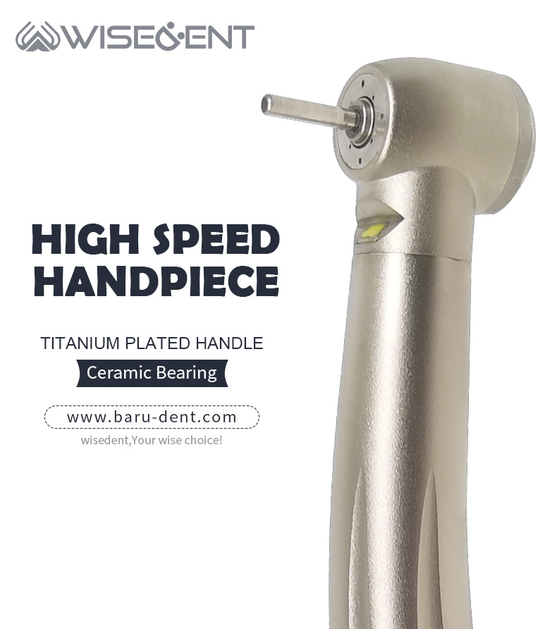  Best WISEDENT - Foshan High Quality Best Dental High Speed Handpiece Upgraded LED 4 Water Spray Air Turbine BR-164N Company - WISEDENT 