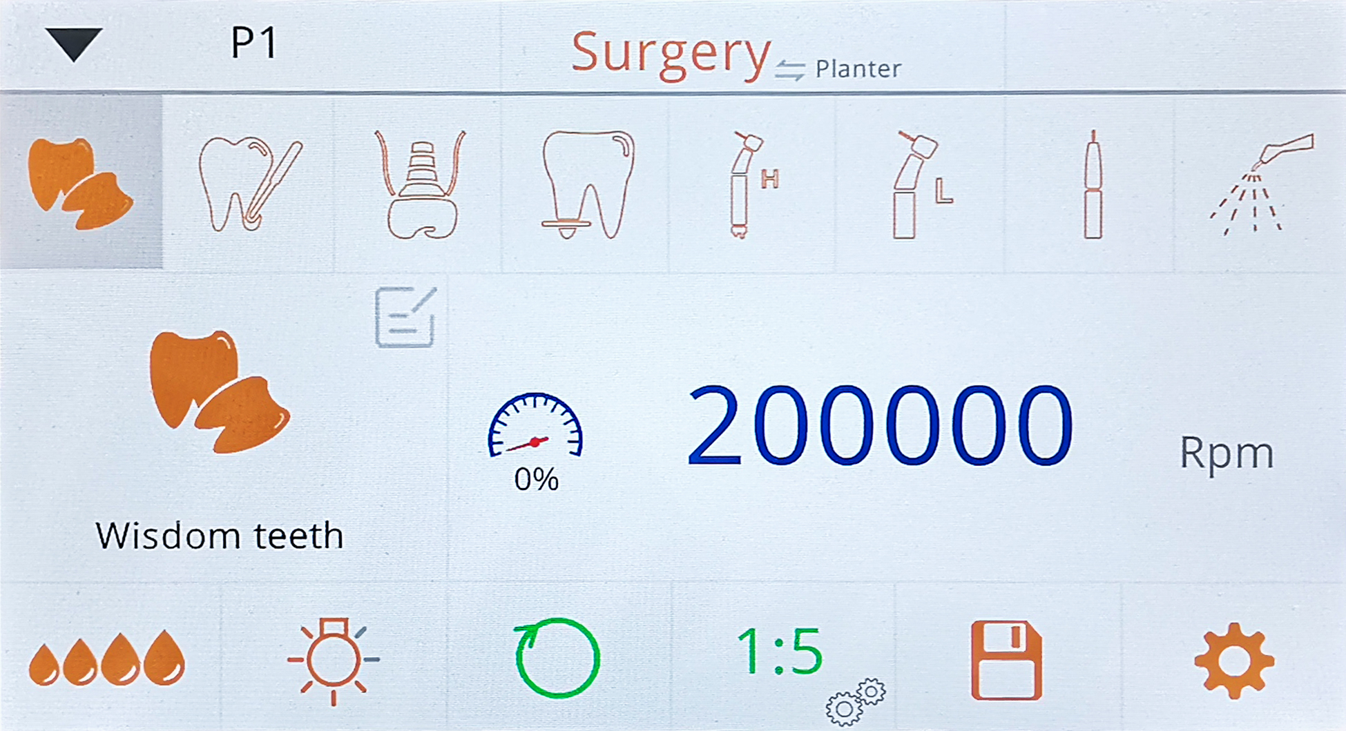 WISEDENT - China Wholesale Full Set with Surgery Implant Motor Physio dispenser 20:1 Contra Angle Implant Wise Plus 7
