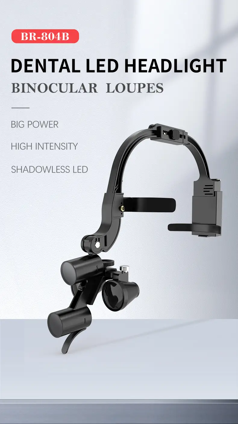 Customized WISEDENT-BR-804B  Dental LED  Headlight Binocular Loupes manufacturers From China | WISEDENT 1