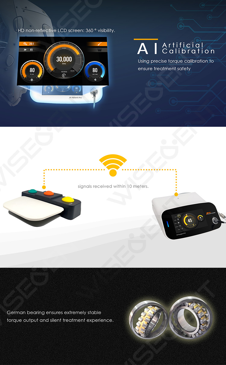 WISEDENT - High End Dental Piezosurgery Dental Equipment Ultrasonic Bone Surgery Machine BR-100AI 10