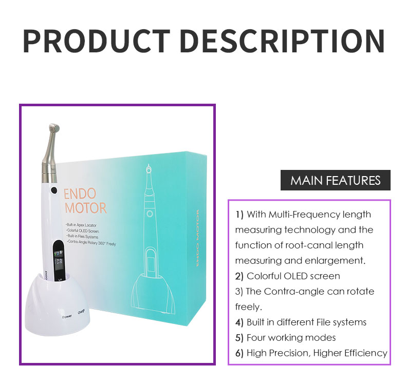 WISEDENT - Dental Equipment Endo Motor With Apex Lovator Built-in Endomotor 9 Program China Factory Price BR-212 10