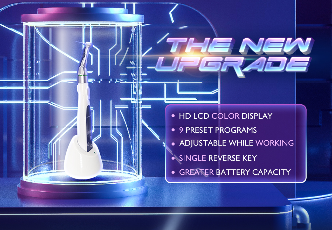 WISEDENT - Dental Equipment LED Endo motor Wireless Dental HD LCD Color Display 9 Program Endomotor BR-206 8