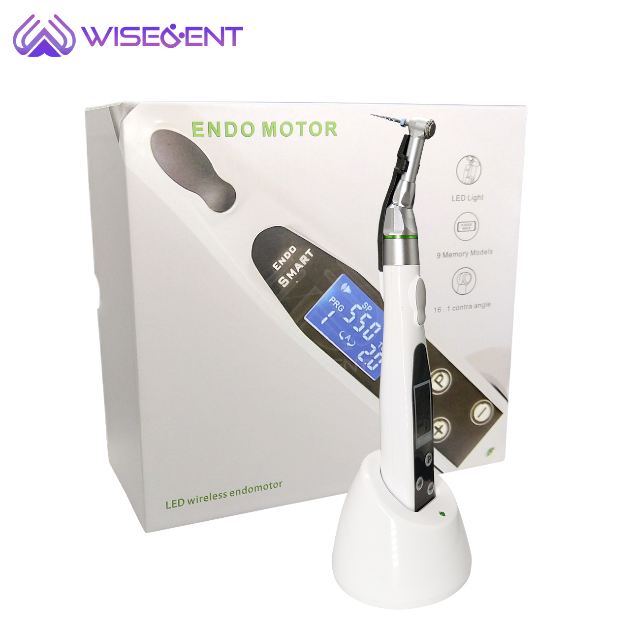 WISEDENT - Dental Equipment LED Endo motor Wireless Dental HD LCD Color Display 9 Program Endomotor BR-206 21