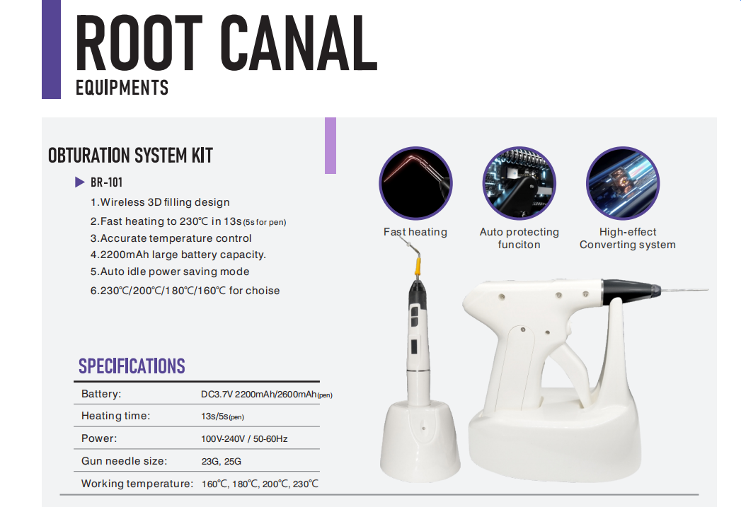 WISEDENT - Wireless Cordless Gutta Percha Dental obturation system/ Dental Obturation Pen Root Canal Equipment BR-101 6