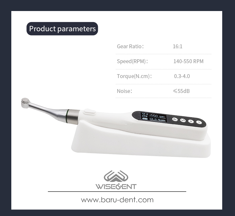 WISEDENT -Best Dental Endo Motor 9 Programs with Replaceable Battery for Root Canal Treatment Company EN-Super 9