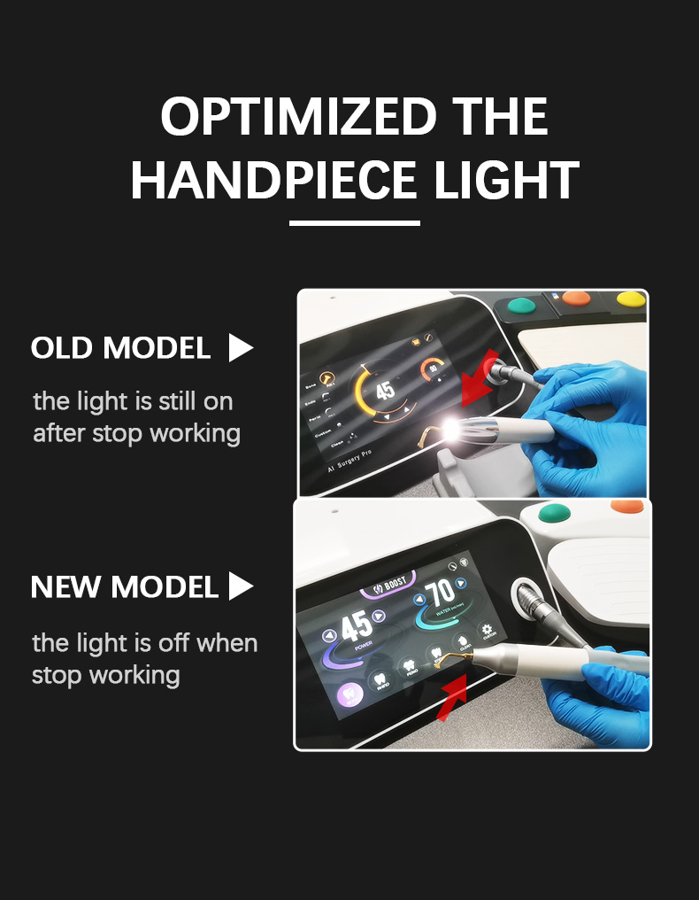 Wisedent Promotion Piezo Bone Surgery Piezo Machine Scalar Handpiece Wireless Foot Pedal LED Motor Dental Piezo-Wise-Pro 23