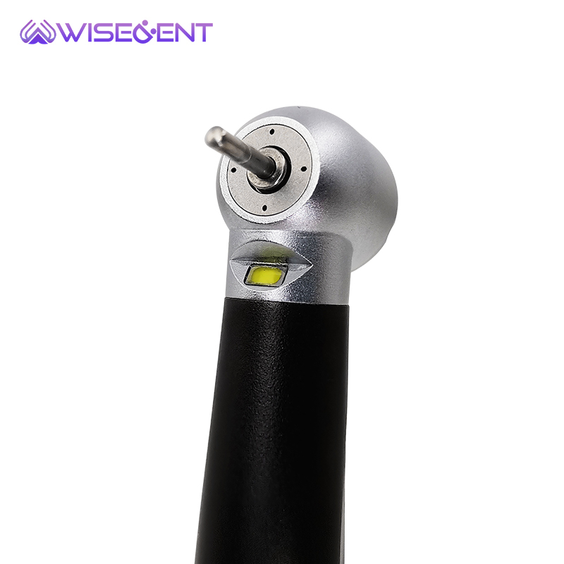 Wisedent Led High Speed Handpiece Ceramic Bearing E-generator LED Semi Black Appearance Dental Handpiece BR-164E 13