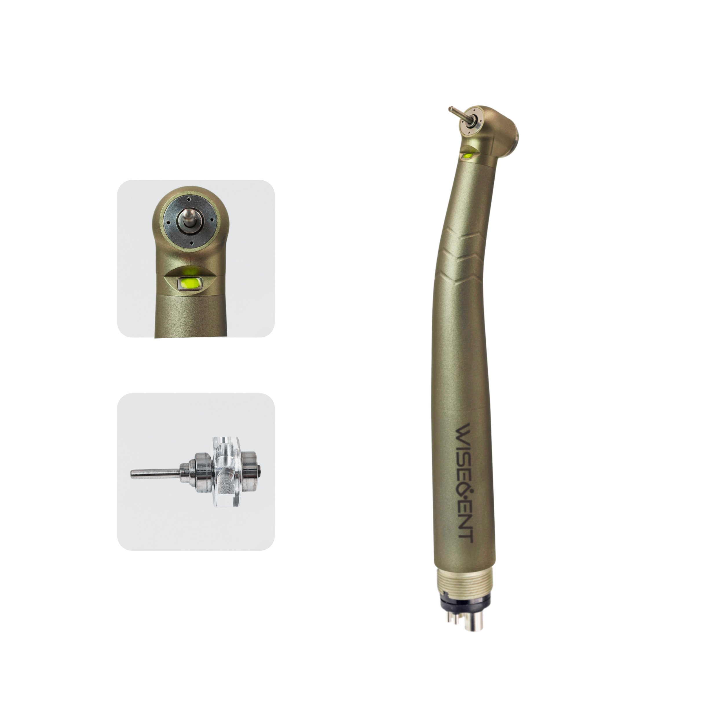 WISEDENT Titanium High Quality High Speed Handpiece Pure Titanium Handle Led Dental Equipment Ceramic Bearing BR-164T 11