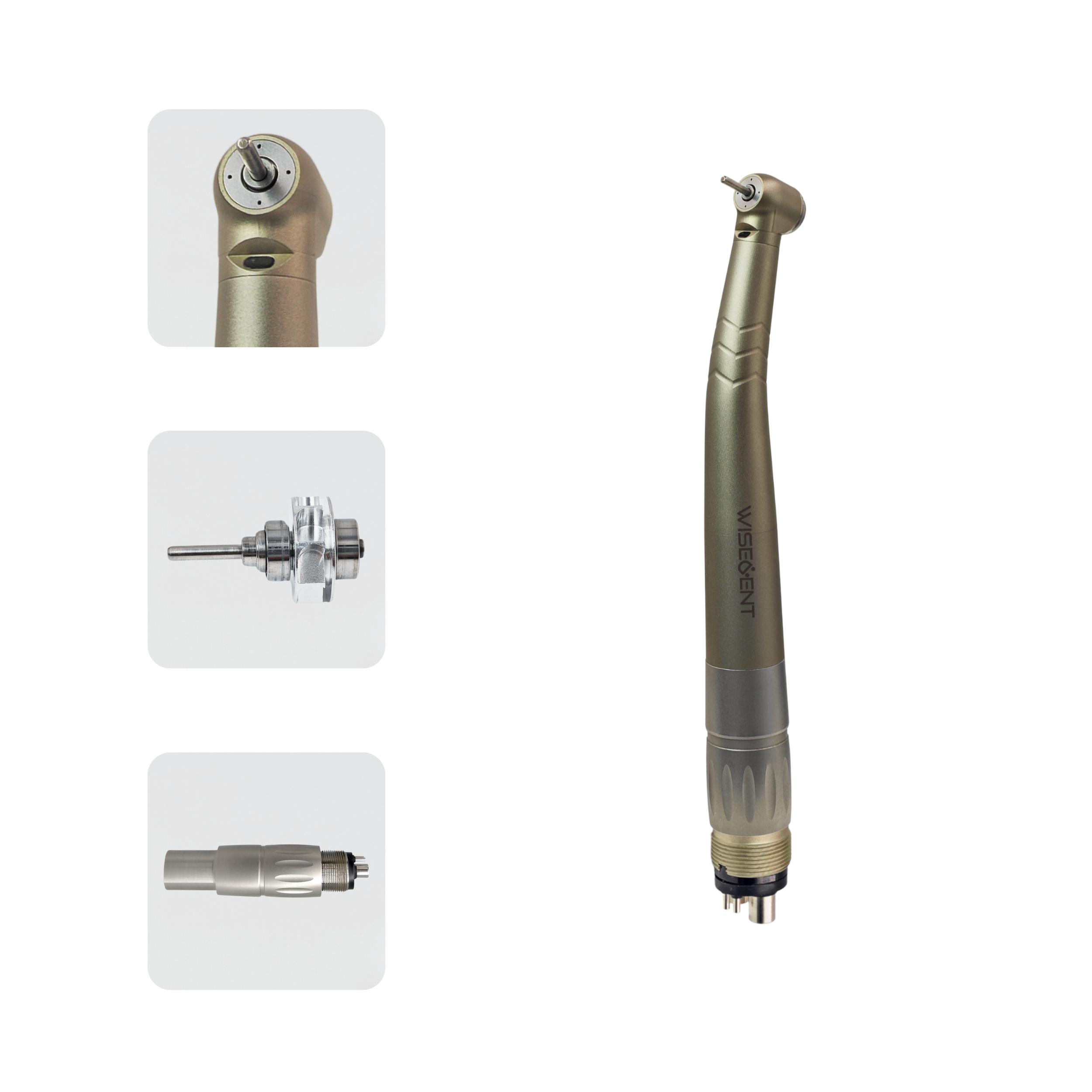 WISEDENT - China Best Quality Titanium Handpiece Fiber Optic High Speed Handpiece with Quick Coupling BR-162BT 13
