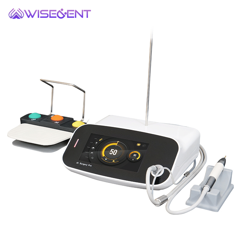 WISEDENT - Dental Implant Motor Full Set 20:1 Fiber Optic Contra Angle Wireless Foot Switch Surgical Equipment BR-100 16