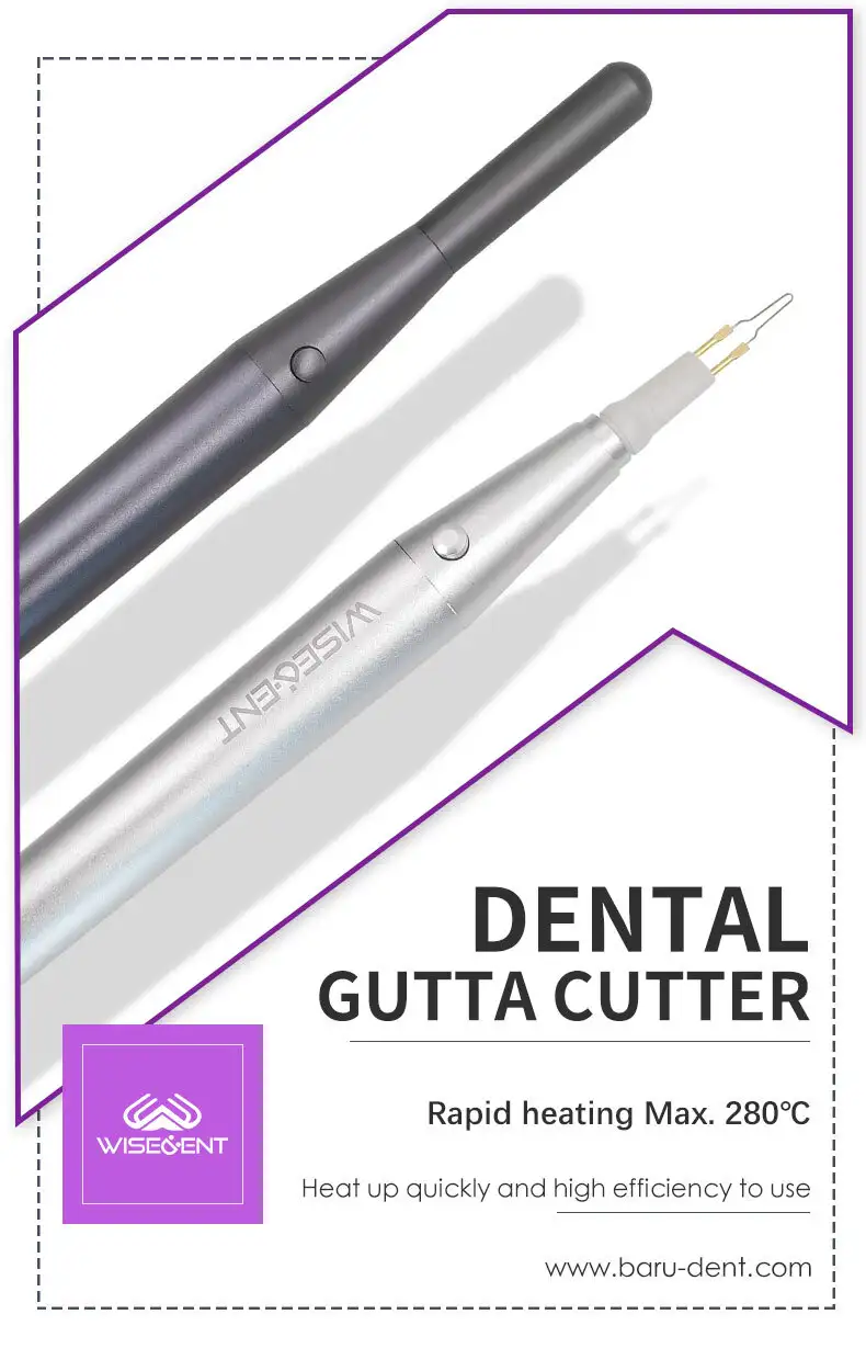 WISEDENT - Foshan Factory Root Canal Battery Sliver/Grey Gutta Cutter With 8pcs Tips BR-104 1