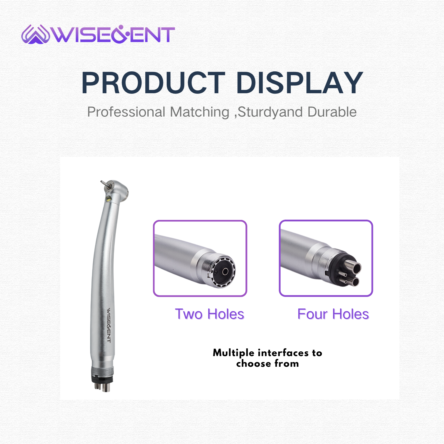 WISEDENT - Guangzhou Foshan Dental LED High-Speed Dental Air Turbine 3 Water Spray Handpiece BR-164P3 11
