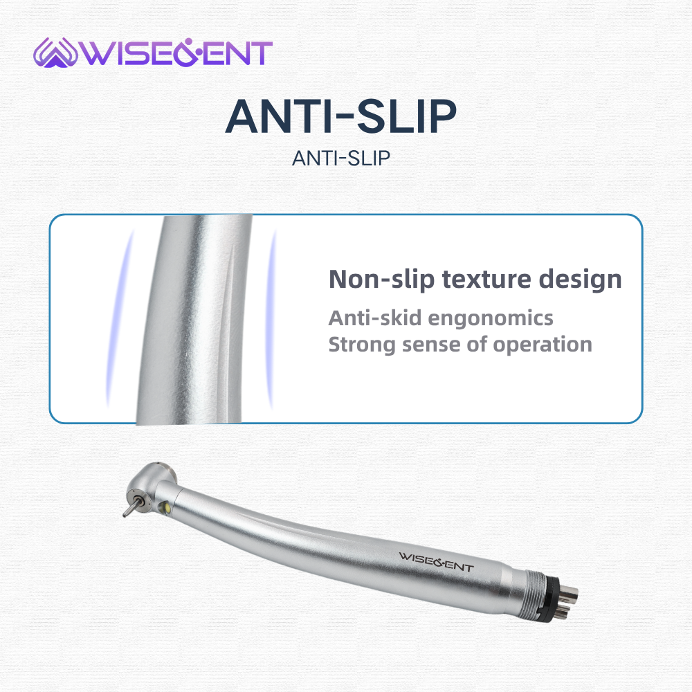 WISEDENT - Guangzhou Foshan Dental LED High-Speed Dental Air Turbine 3 Water Spray Handpiece BR-164P3 10