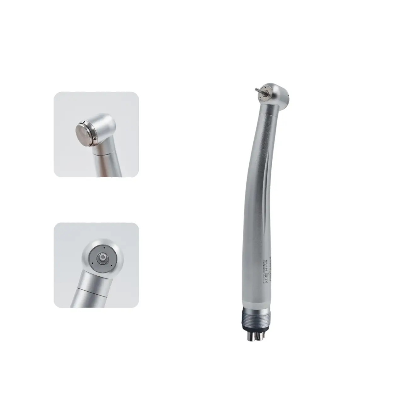 Wisedent - Dental High Speed Handpiece Push Button 3 Water Spray Standard/Torque Head BR-164P3 1