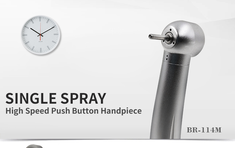 WISEDENT-BR-114M New High Speed handpiece without Light Single Spray Torque/Standard Head Air Turbinr Handpiece 5