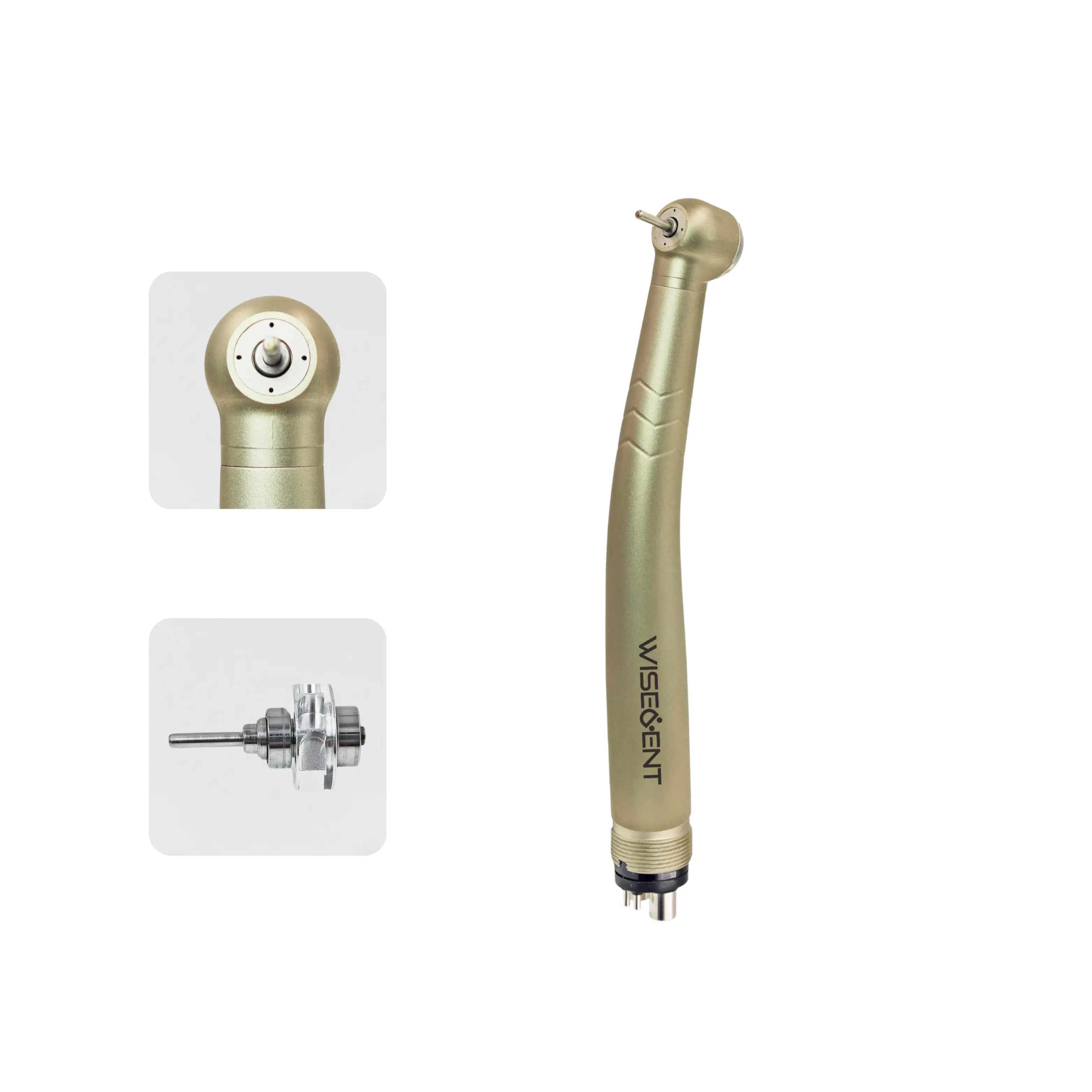 WISEDENT - Manufacturer in Foshan Titanium Material High Speed Handpiece 4 Water Spray Satndard/Torque Head BR-114T 1