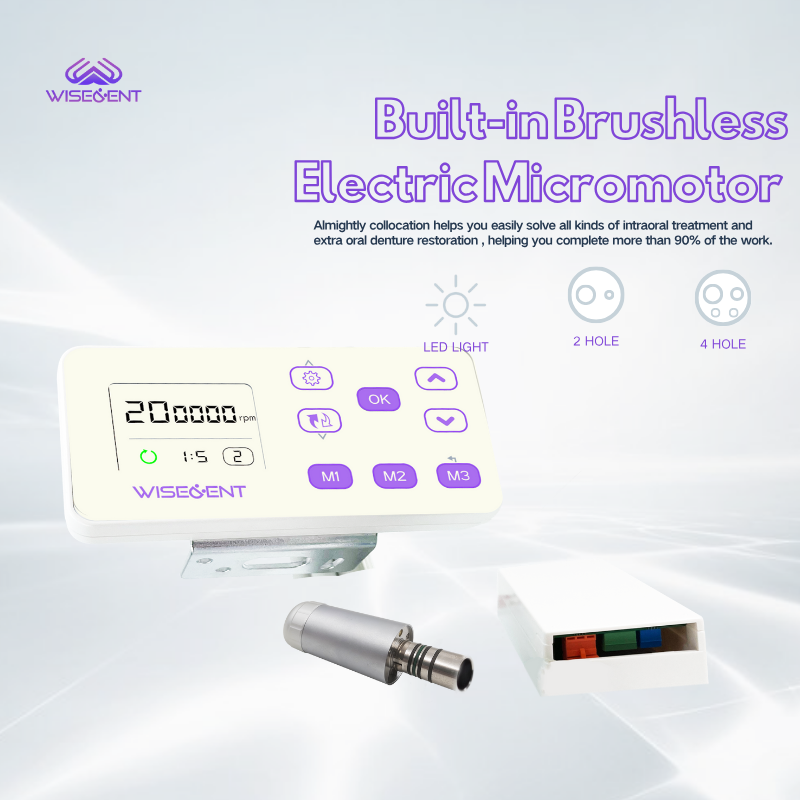 WISEDENT - Dental Equipment High-end Built-in Micro Motor Eletric Motor 1:1 Up to 40000rpm BR-704 8