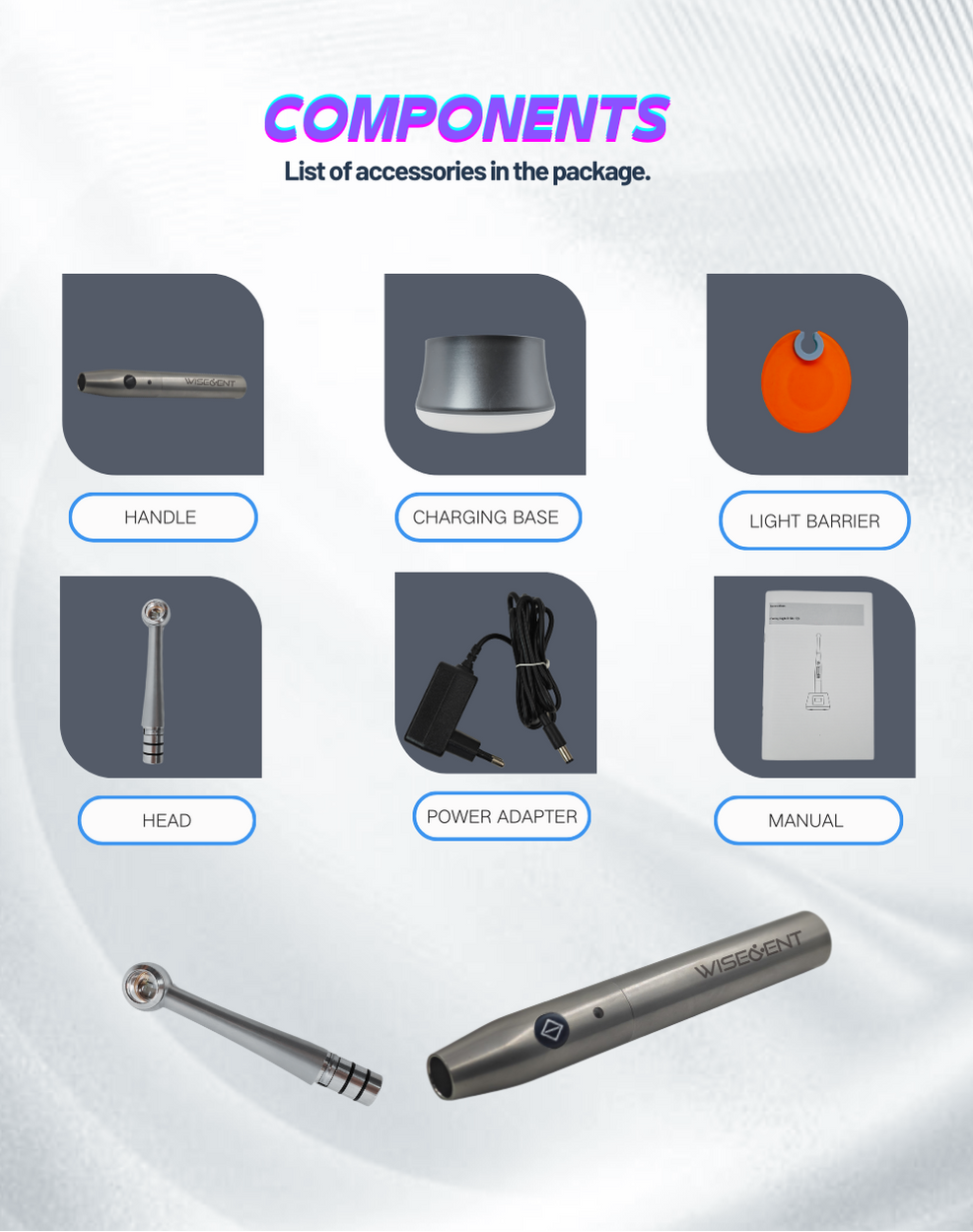 Quality WISEDENT - China Dental Manufactuer High Quality 1 Second Curing Light with Rechargeable Battery  BR-616 PRO 13