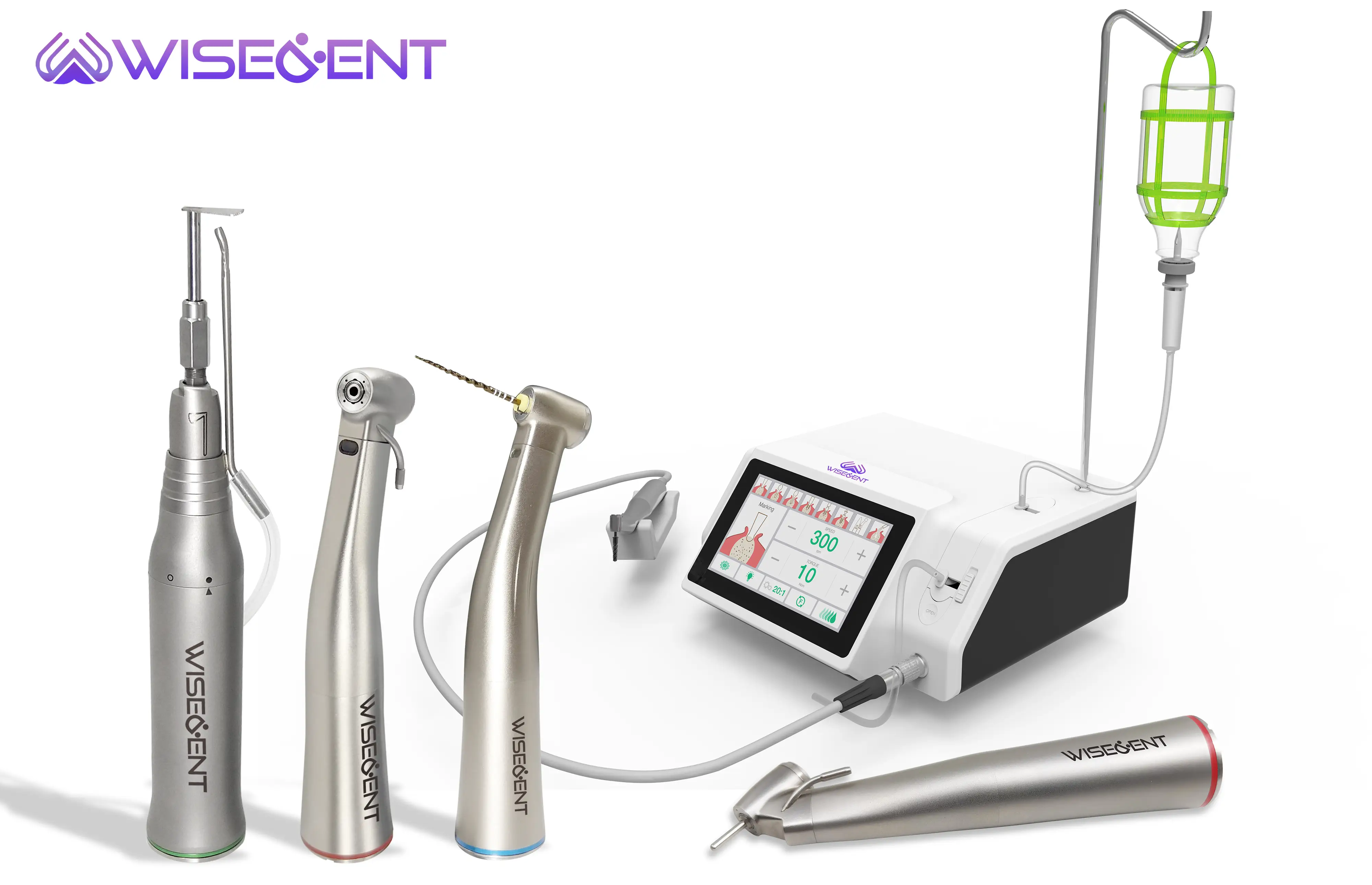 WISEDENT - Dental Implant Motor with 20:1 Fiber Optic Handpiece 3 In I Function Physio Dispenser Implant Surgery 1