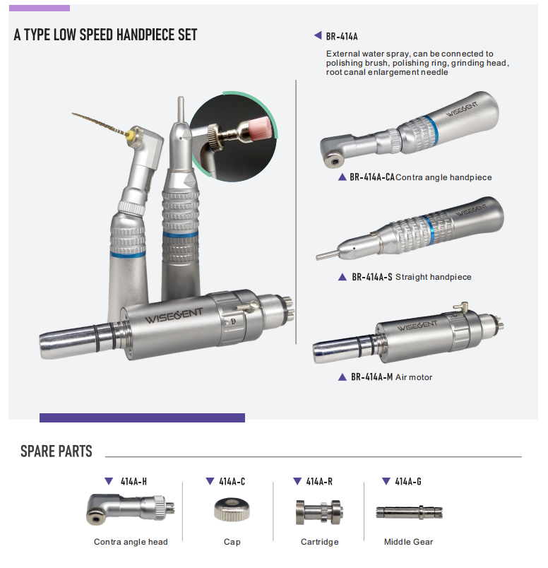 Cheap Dental Handpiece Low Speed Contra Angle Kit - NSK Type 6