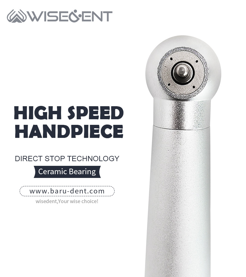 WISEDENT - Dental Handpiece High Speed Handpiece 4 Water Spray Direct Stop Air Turbine Handpiece BR-114K-S 5