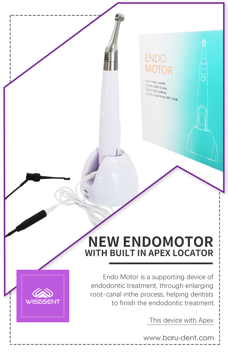 WISEDENT- Upgraded 16:1 endomotor with built-in Apex locator Dental Equipment 6