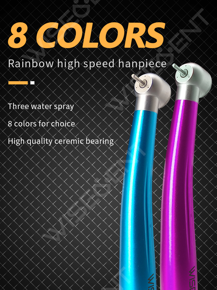 WISEDENT - BR-124P Colorful  High Speed Dental  handpiece With 8 Colors for selection 4