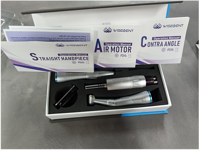 WISEDENT - Inner Water Contra Angle/ Dental Low Speed Handpiece Full Set 1 Year Warranty BR-414J 11