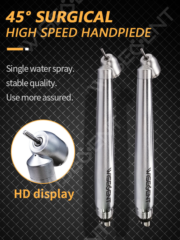 WISEDENT - Promotion 45 degree Dental Handpiece With Single Spray Cheap Factory Price High speed handpiece BR-114CP 8
