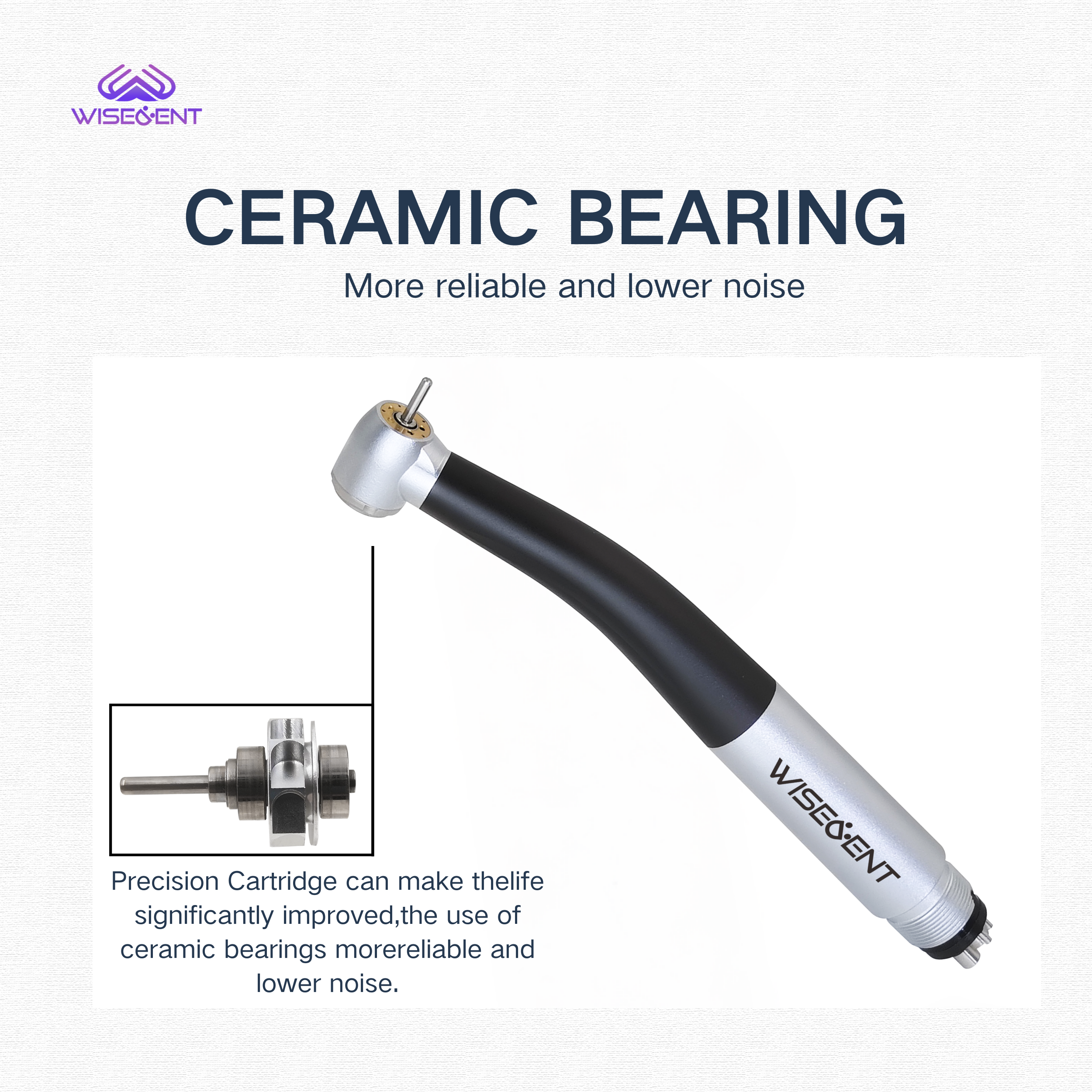 WISEDENT - Manufacturer Foshan Dental 5 LED Handpiece High Speed 5 Water Spray 2/4 Holes BR-164AS-5E 10