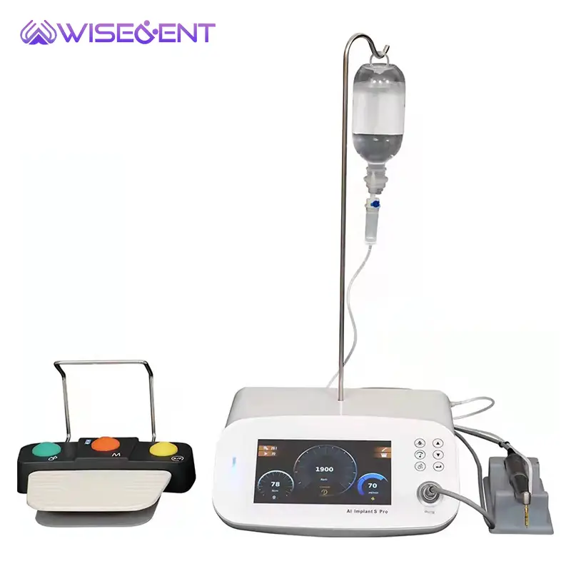 WISEDENT - Popular Implant System Motor Implantes with Contra Angle Wireless Pedal From Dental Supply Company BR-100 1