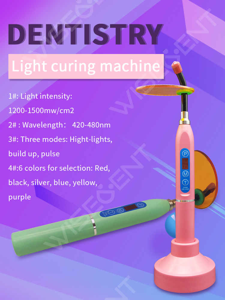 WISEDENT - BR-604 Cheap and High Quality! Dental Equipment Dental Led Curing Light Color Cure Light Cure 6