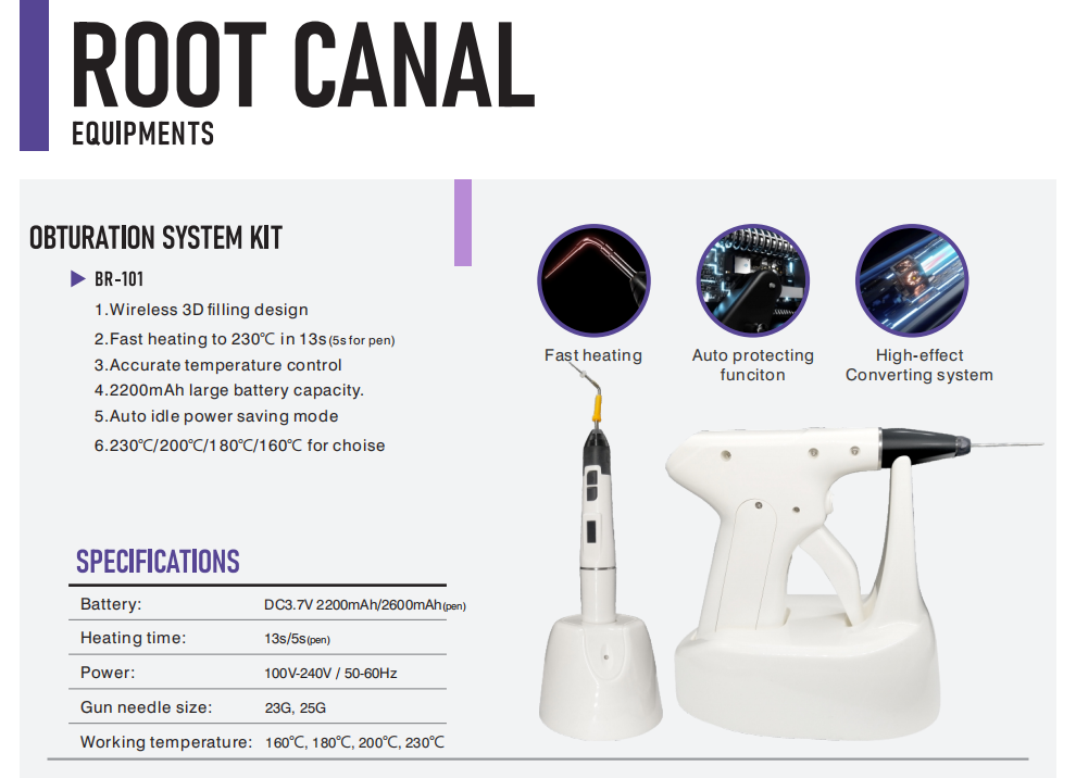 WISEDENT - Cordless Dental Gutta Percha Obturation System/ Obturation Pen Root Canal Equipment BR-101 6