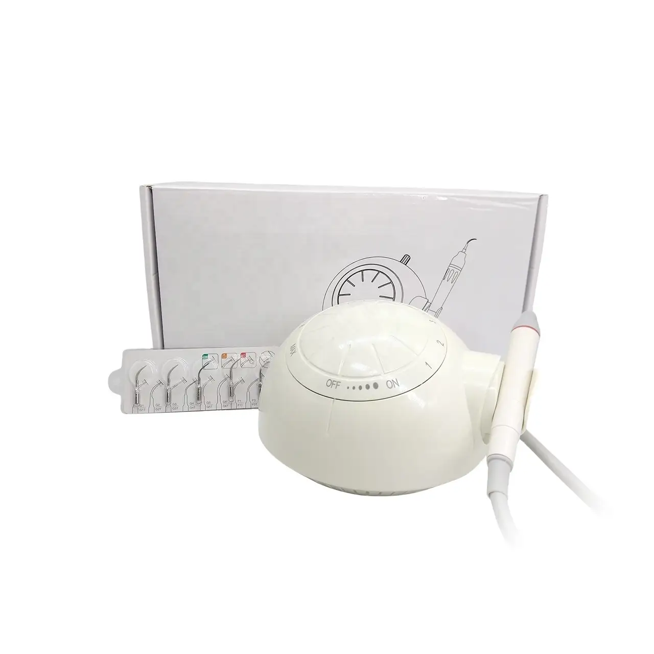 WISEDENT - High quality Dental Supplies Wholesale Scaler dental Ultrasonic with Detachable LED Handpiece 4 Tips BR-901 1