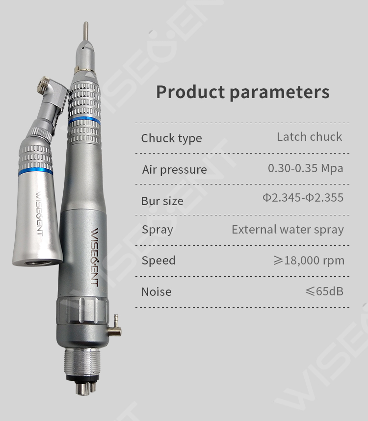 WISEDENT -Classical Low Speed Dental Handpiece Contra Angle Set BR-414A 10