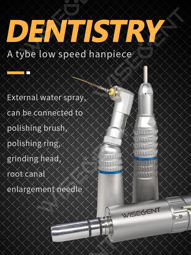 WISEDENT -Classical Low Speed Dental Handpiece Contra Angle Set BR-414A 7