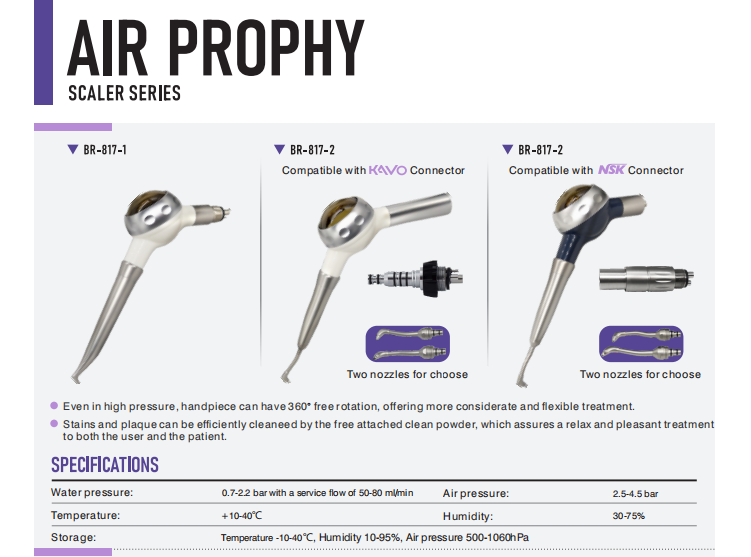 WISEDENT - Luxury Dental Air Prophy Unit /Ai-Prophy-Air-M4/with K-A vo Quick Coupling Other Equipment 5