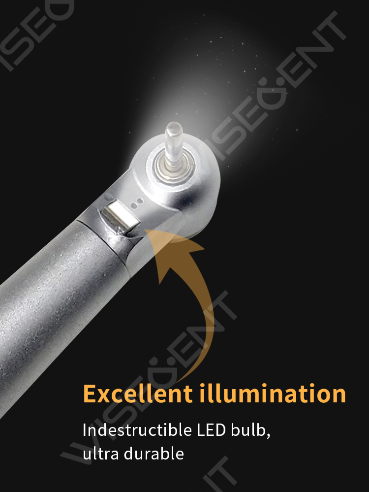 WISEDENT - Fiber Optic/ Indestructible LED Children Dental Handpiece /Dental Mini Head Handpiece BR-112X 11