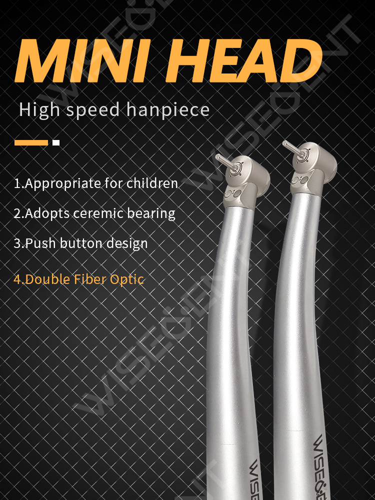WISEDENT - Fiber Optic/ Indestructible LED Children Dental Handpiece /Dental Mini Head Handpiece BR-112X 8
