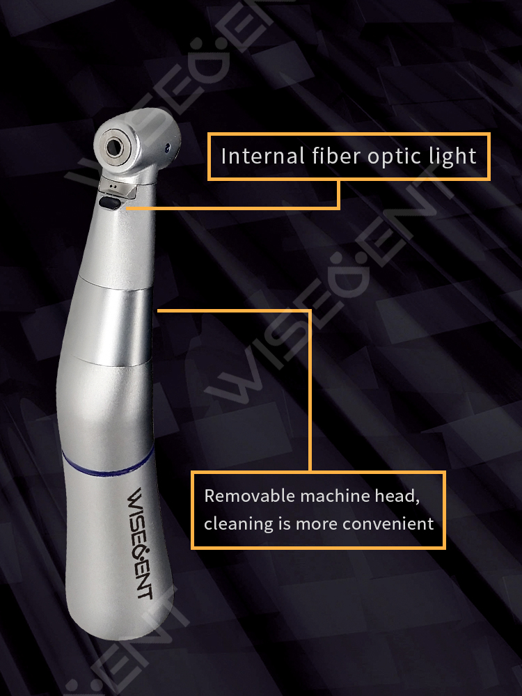 WISEDENT -LED  Contra Angle Dental Handpiece  1 1 Fiber Optic low speed handpiece BR-414K-CAL 9