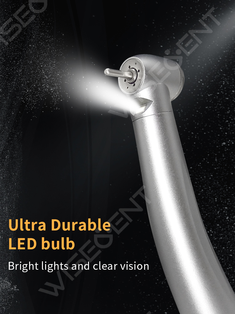 WISEDENT - CE Dental Handpiece Indestructible LED High speed handpiece With Quick Coupling BR-164BK 8
