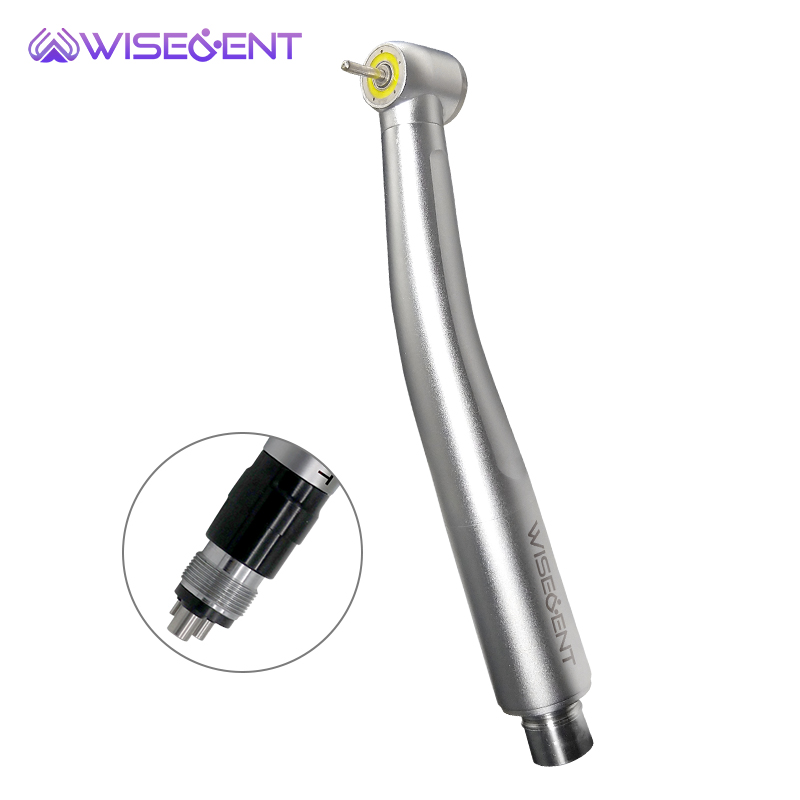 WISEDENT - Shadowless Dental Circle LED Air Turbine Dental High Speed Handpiece With Quick Coupling BR-164BS 12